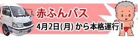 赤ふんバス4月2日から本格運行